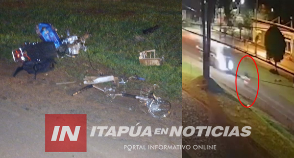 MOTOCICLISTA FALLECIDO EN HOHENAU INVADIÓ EL CARRIL DEL CAMIÓN