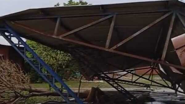 Temporal causa destrozos en colegio rural de Belén