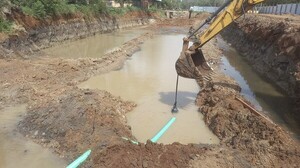 Protección de Márgenes del Arroyo San Lorenzo: continúa excavación y preparación de cauce - San Lorenzo Hoy