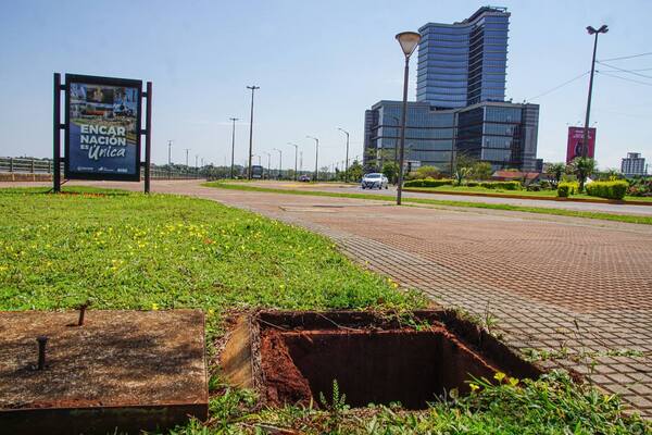 Roban 250 metros de cable eléctrico en plena Costanera de Encarnación