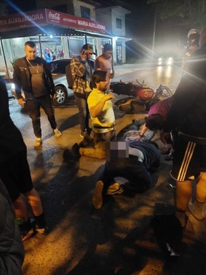 Una mujer herida tras choque entre motocicletas en Ñemby | Unicanal