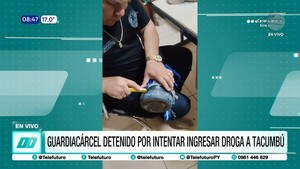 Detienen a guardiacárcel por intentar ingresar cocaína a Tacumbú