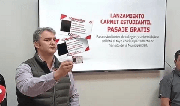 Intendente Marcos Benítez anuncia pasaje gratuito para estudiantes - Noticiero Paraguay