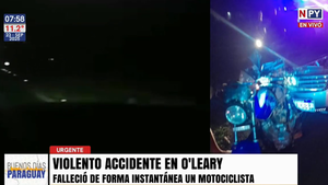 Tragedia en O'Leary: Motociclista que circulaba sin luces fallece tras ser embestido