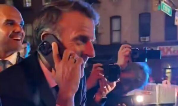 Policía de Nueva York bloqueó a Macron para dejar pasar a Trump