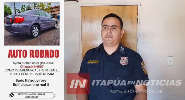 MALVIVIENTES HURTARON UN VEHÍCULO EN ENCARNACIÓN