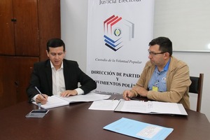 Movimiento Conciencia Democrática Esteña CDE 25 se inscribe ante la Justicia Electoral