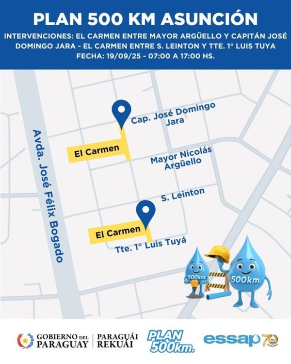 Essap inicia plan histórico de renovación de 500 km de cañerías en Asunción - ADN Digital