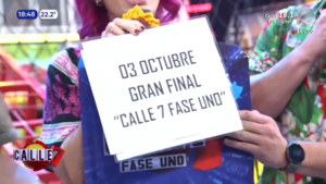 Fecha confirmada para la gran final de Calle 7 Fase Uno e inicio de la Fase Dos