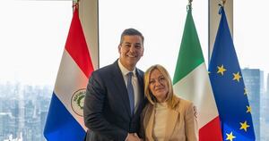 La Nación / Peña y Meloni acuerdan mayor relacionamiento bilateral entre Paraguay e Italia