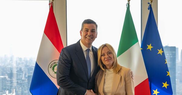 La Nación / Peña y Meloni acuerdan mayor relacionamiento bilateral entre Paraguay e Italia