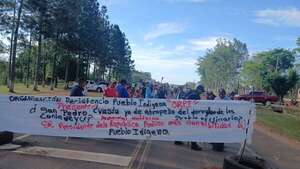 Agricultores dan tregua al gobierno, mientras indígenas se manifiestan con cierre intermitente de la ruta PY08 - Nacionales - ABC Color