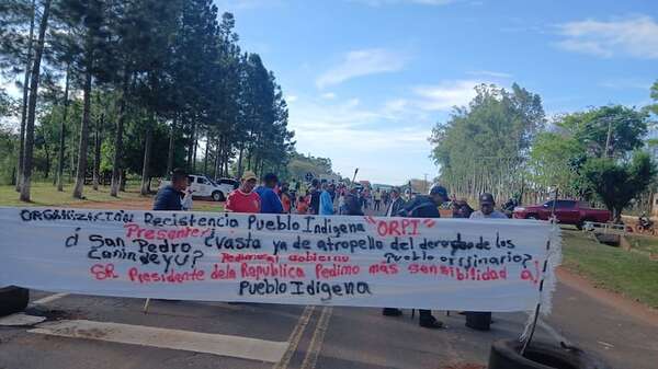 Agricultores dan tregua al gobierno, mientras indígenas se manifiestan con cierre intermitente de la ruta PY08 - Nacionales - ABC Color
