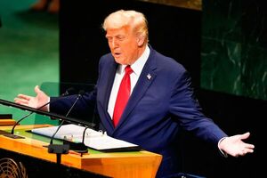 Trump estalló de furia por la falla del teleprompter en su discurso en la ONU