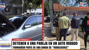 Recuperan auto robado y detienen a una pareja que lo ofrecía por solo G. 10 millones