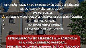 Alerta en San Antonio: usan número de la parroquia para pedir plata y amenazar