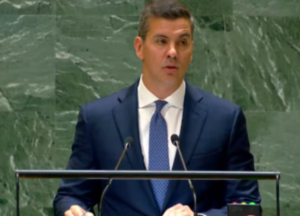 Peña reafirma apoyo de Paraguay a Israel y pide reconocimiento de Taiwán ante la ONU