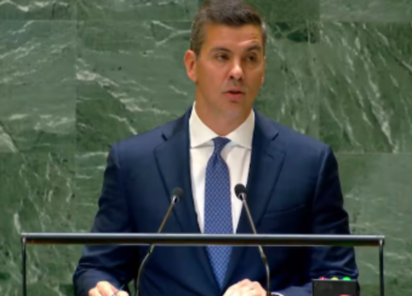 Peña reafirma apoyo de Paraguay a Israel y pide reconocimiento de Taiwán ante la ONU