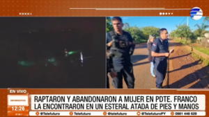 Denuncian que raptaron y abandonaron a una mujer en Presidente Franco