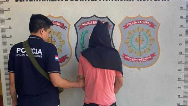 Detienen a supuesto implicado en robo de camión de encomiendas en Santa Rosa del Aguaray
