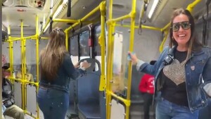 Lorena Arias volvió a subirse a un colectivo después de varios años: "Lo disfruté"