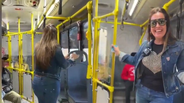 Lorena Arias volvió a subirse a un colectivo después de varios años: "Lo disfruté"