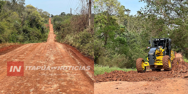 MUNICIPALIDAD DE CAMBYRETÁ REALIZA INTERVENCIONES VIALES