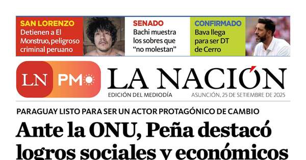 La Nación / LN PM: edición mediodía del 25 de setiembre