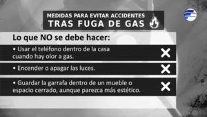 Bomberos recuerdan algunas medidas para evitar accidentes tras fuga de gas