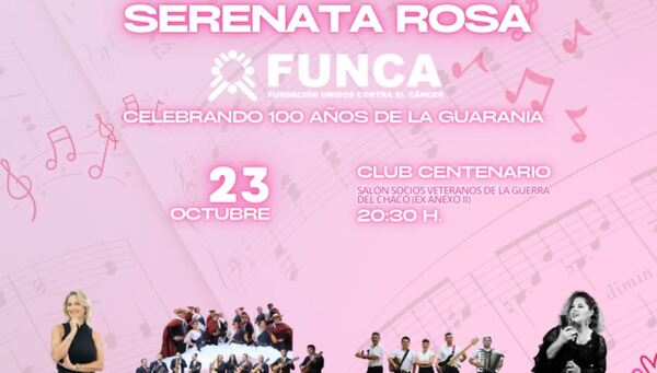 Serenata Rosa 2025: arte y solidaridad unidos en la lucha contra el cáncer de mama