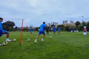 Ensayo táctico en el segundo entrenamiento en Chile