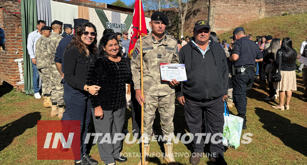 MATEO CARDOZO FUE EL MEJOR EGRESADO DEL PRIMER CURSO CATE EN ITAPÚA.