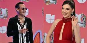 Popular / (VIDEO) ¡Nadia Ferreira se lució como conductora en los Premios Juventud y marcó territorio con Marc Anthony!