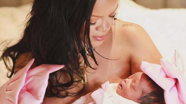 Rihanna da a luz a su tercer bebé, primera niña, de su relación con ASAP Rocky