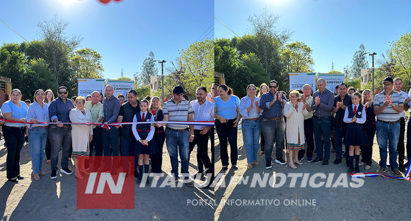 SE INAUGURÓ EMPEDRADO EN EL BARRIO AMÉRICA DE CAMBYRETÁ