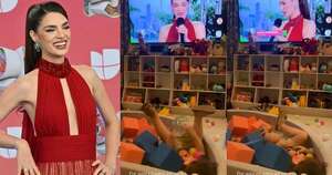 La Nación / Así reaccionó Marquito Jr. al ver Nadia Ferreira brillar en Premios Juventud