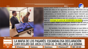 "La mafia de los pagarés": escandalosa declaración