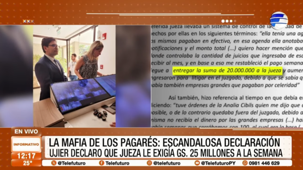 "La mafia de los pagarés": escandalosa declaración