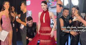 La Nación / El maquillista paraguayo que acompañó a Nadia Ferreira en Premios Juventud 2025