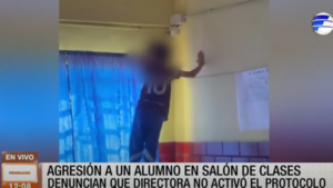 Denuncian agresión a un alumno en sala de clases