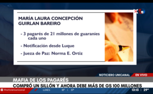 Mafia de los pagarés: docente debe pagar más de 100 millones por la compra de un sillón | Unicanal