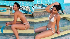 Aye Alfonso ligó críticas por pelar su cuerazo en bikini en Miami