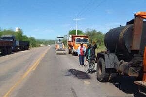 MOPC interviene en la Ruta PY22 mientras avanza proceso de licitación - Concepción al Día