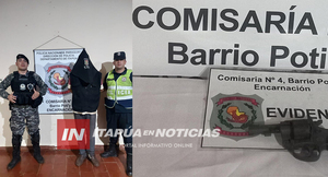 HABRÍA APUNTADO CON UN ARMA A UNA MUJER Y TERMINÓ TRAS LAS REJAS