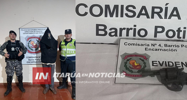 HABRÍA APUNTADO CON UN ARMA A UNA MUJER Y TERMINÓ TRAS LAS REJAS