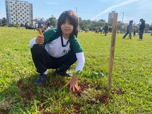UNAE Verde 2025: 400 árboles plantados para cuidar el medio ambiente en Encarnación