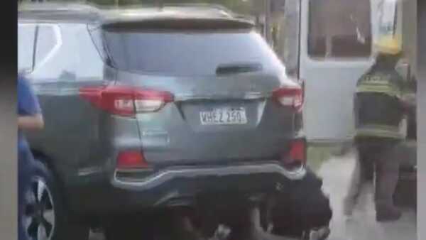 Comisario detenido en Luque por accidente con motociclista