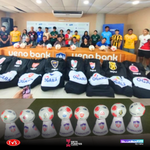 ENTREGA DE INDUMENTARIAS Y BALONES A 12 CLUBES DE LIGA ENCARNACENA DE FÚTBOL - «TVS DIGITAL»