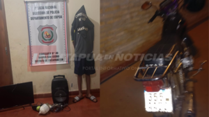 APREHENDEN A JOVEN Y RECUPERAN OBJETOS HURTADOS EN ENCARNACIÓN