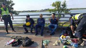 Tres personas fueron aprehendidas antes de la movilización con balines y honditas